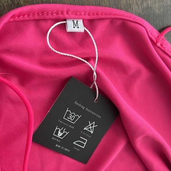 NWT Spaghetti Straps Bodycon Ruffle Hem Ruched Party , Cocktail Mini Dress - Picture 7 of 11